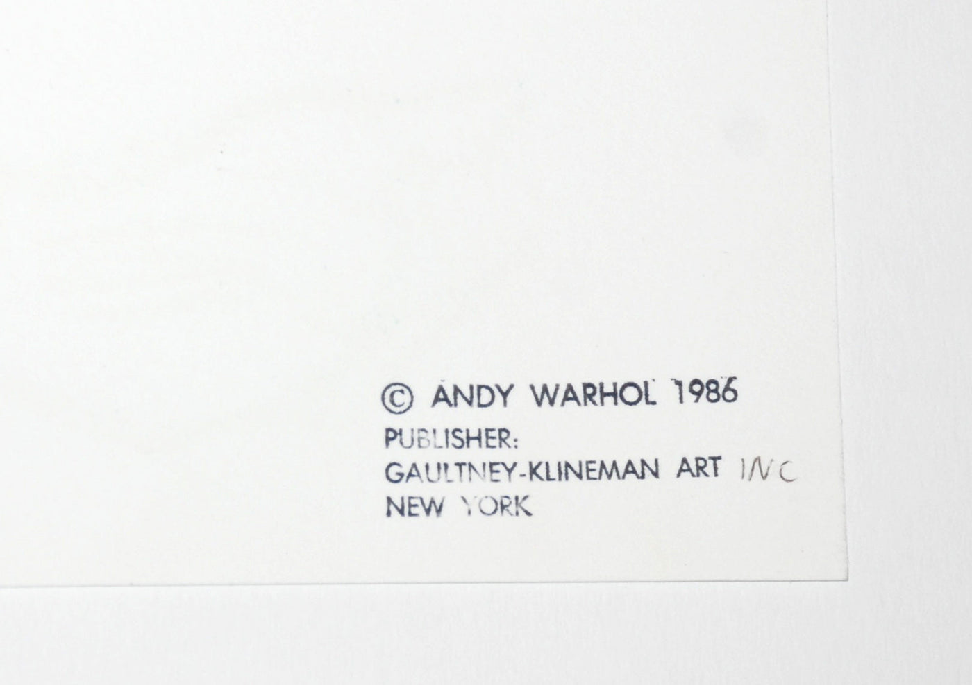 Andy Warhol Kachina Dolls (Feldman II.381) 1986