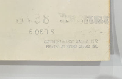 Andy Warhol Mao (Feldman II.91) 1972