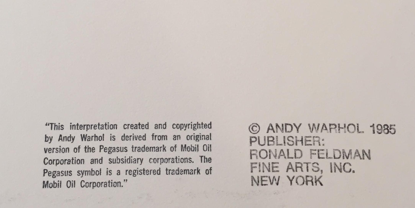 Andy Warhol Mobilgas (Feldman II.350) 1985