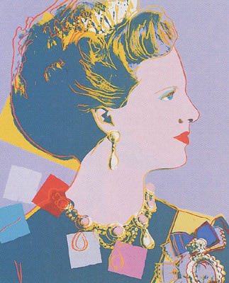 Andy Warhol Queen Margrethe II of Denmark (Feldman II.342) 1985