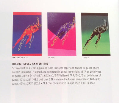 Andy Warhol Speed Skater (Trial Proof) (Feldman IIB.303) 1983