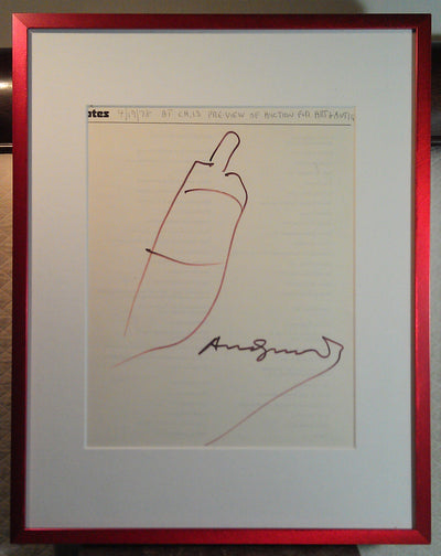 Andy Warhol Untitled (Wine Bottle) (110.122 (Warhol Foundation identification)) 1978