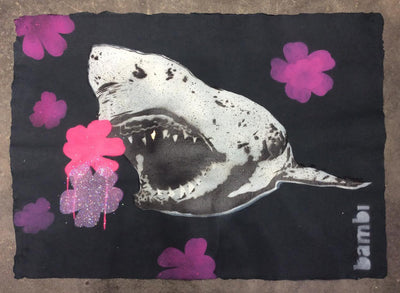 Bambi Gold Tooth Shark With Pink and Purple Flower Power 2016
