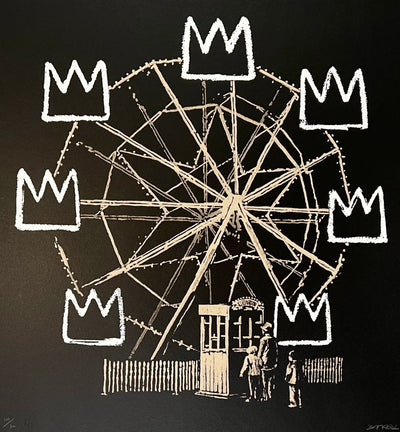Banksy Banksquiat (Grey) 2019