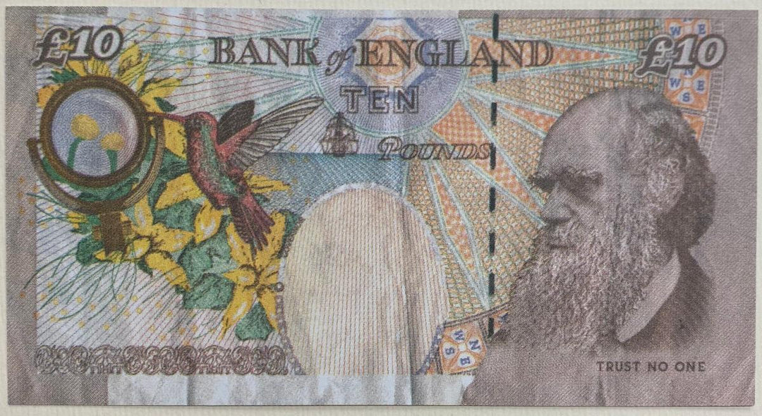 Banksy Di-Faced Tenner (10 GBP Note) (Includes signed letter of