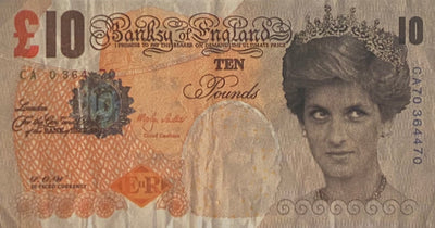 Banksy Di-Faced Tenner (10 GBP Note) (Includes signed letter of provenance from Steve Lazarides (Banksy‚Äôs first art agent)) 2004