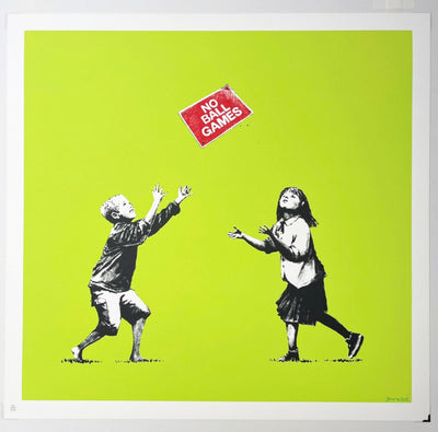 Banksy No Ball Games (Green) 2009