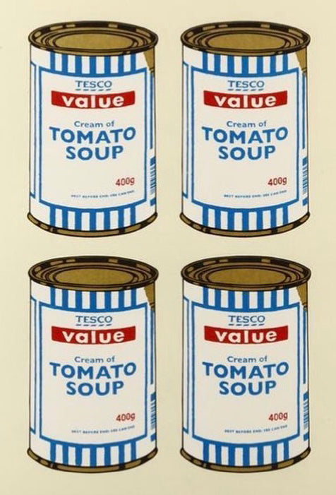 Banksy Soup Cans Quad (Cream Paper) 2006