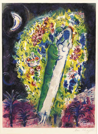 Charles Sorlier after Marc Chagall Couple in the Mimosas (CS 32) 1967