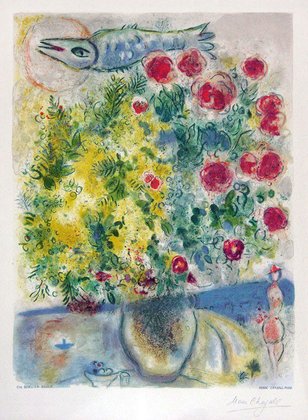 Charles Sorlier after Marc Chagall Roses and Mimosa (CS 29) 1967