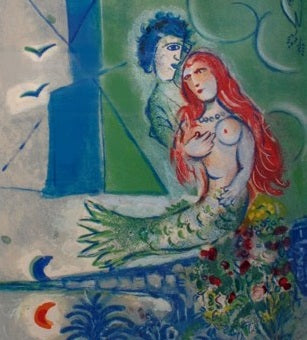 Charles Sorlier after Marc Chagall Sirene au poete (Siren with Poet) (CS 27) 1967