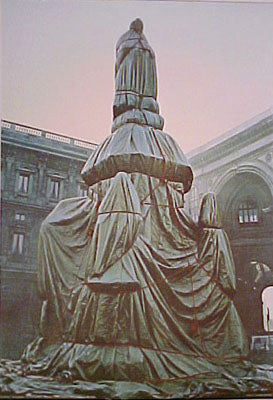 Christo Wrapped Monument to Leonardo 1971