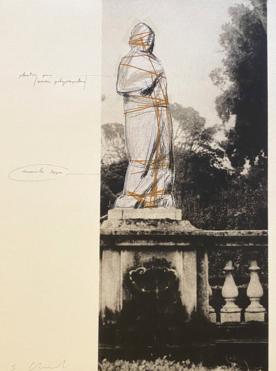 Christo Wrapped Venus, Project for Villa Borghese, Rome 1974