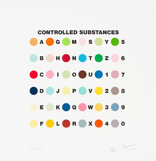 Damien Hirst Controlled Substances Key Spot Print 2011