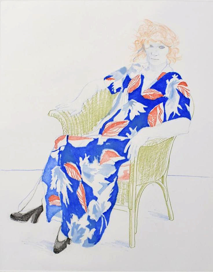 David Hockney Celia In A Wicker Chair (Tokyo 158) 1974