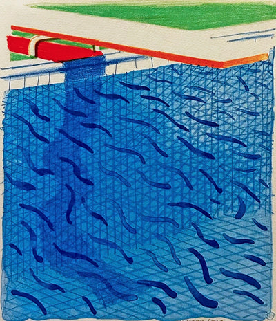 David Hockney Paper Pools 1980