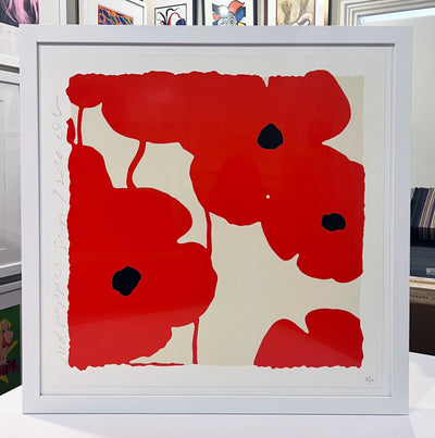 Donald Sultan Red Poppies, Sept 7, 2022 2022