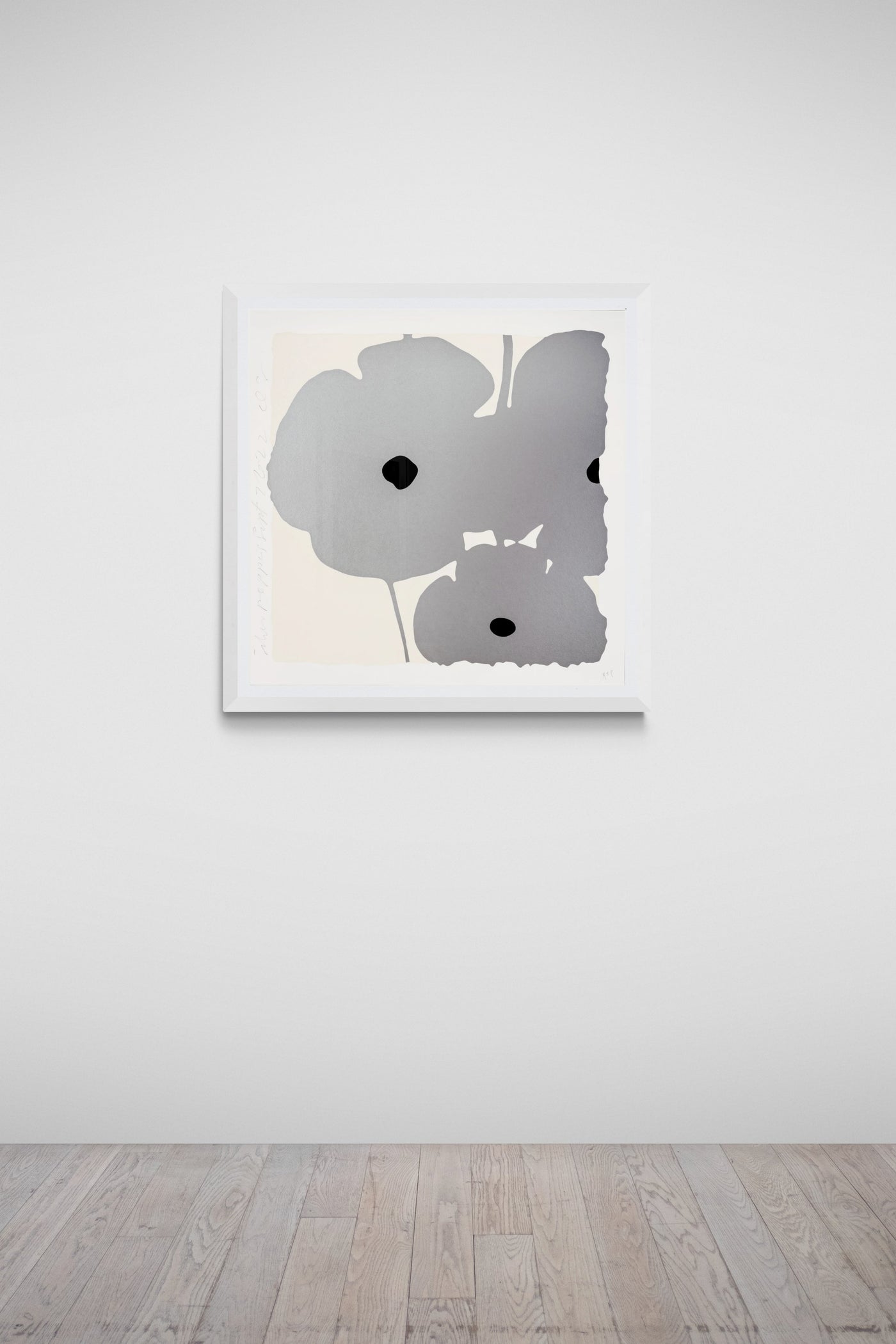 Donald Sultan Silver Poppies, Sept 7, 2022 2022