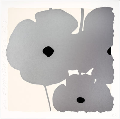 Donald Sultan Silver Poppies, Sept 7, 2022 2022