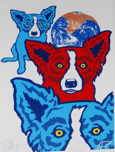 George Rodrigue Between My Good Brothers: on White (Homer p 80) 1993