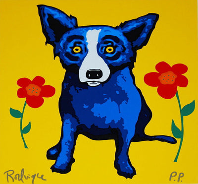 George Rodrigue Flower Girl - Yellow 2002