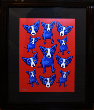 George Rodrigue Group Therapy: Red 1995