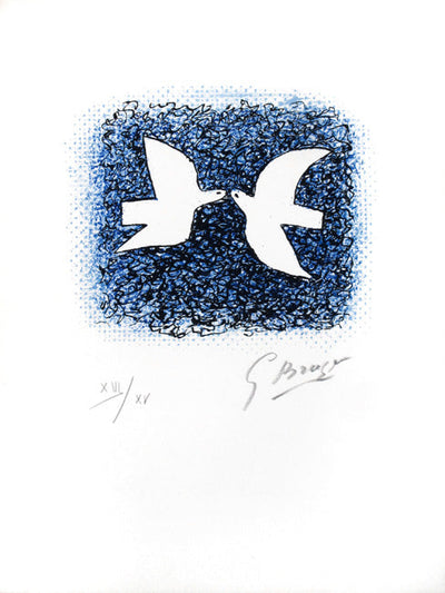 Georges Braque Couple d'Oiseaux (Pair of Birds) (Vallier No. 187) 1963