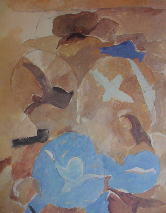 Georges Braque Oiseau dans un Ciel Vermillion 1967
