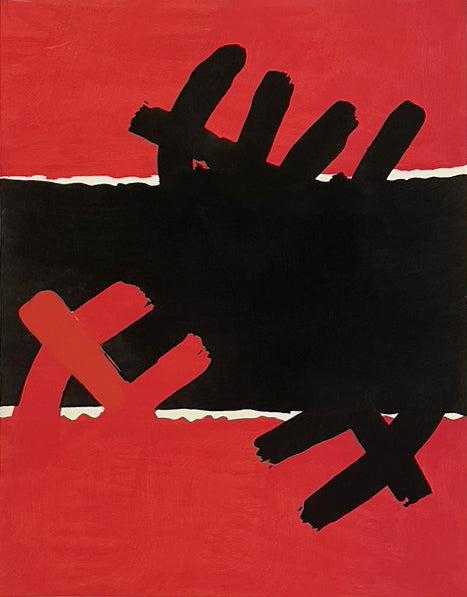 Giuseppe Capogrossi (After) Red and Black Surface 1957