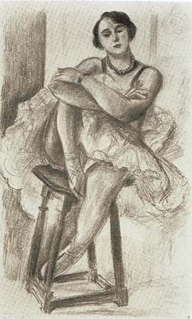 Henri Matisse Danseuse au Tabouret (Duthuit 481) 1927