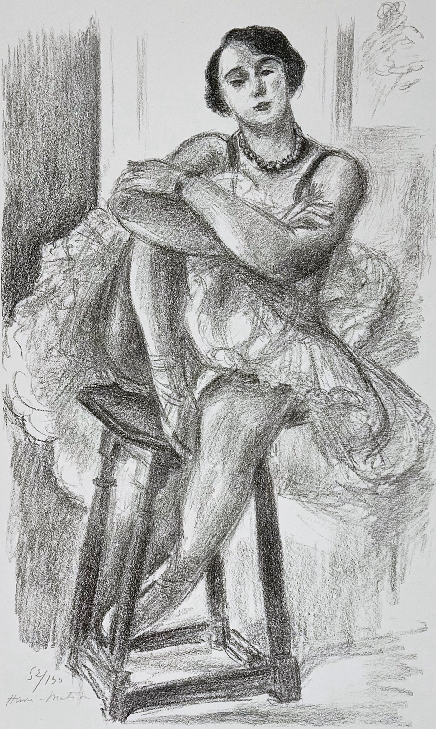 Henri Matisse Danseuse au Tabouret (Duthuit 481) 1927