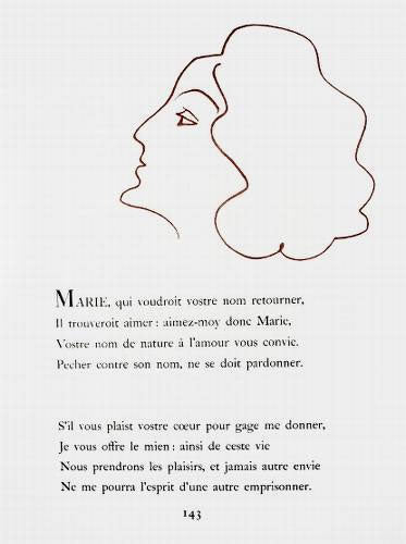 Henri Matisse Florilege des Amours, Plate LIV (Duthuit 25) 1948