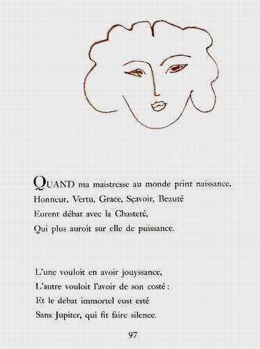 Henri Matisse Florilege des Amours, Plate XXXV (Duthuit 25) 1948
