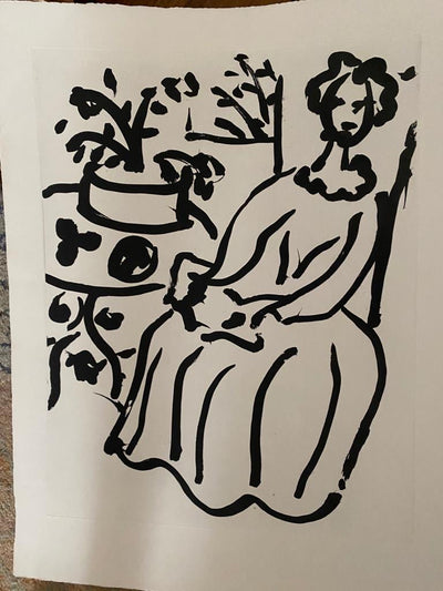 Henri Matisse Marie-José en Robe jaune (Duthuit 817) 1950