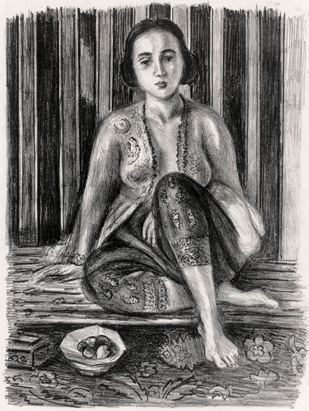 Henri Matisse Odalisque à La Coupe De Fruits (Duthuit 466) 1925