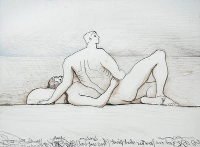 Henry Moore Reclining Figures: Man and Woman I (Cramer 361) 1979