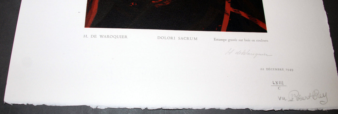 Henry de Waroquier (after) Dolori Sacrum 1950