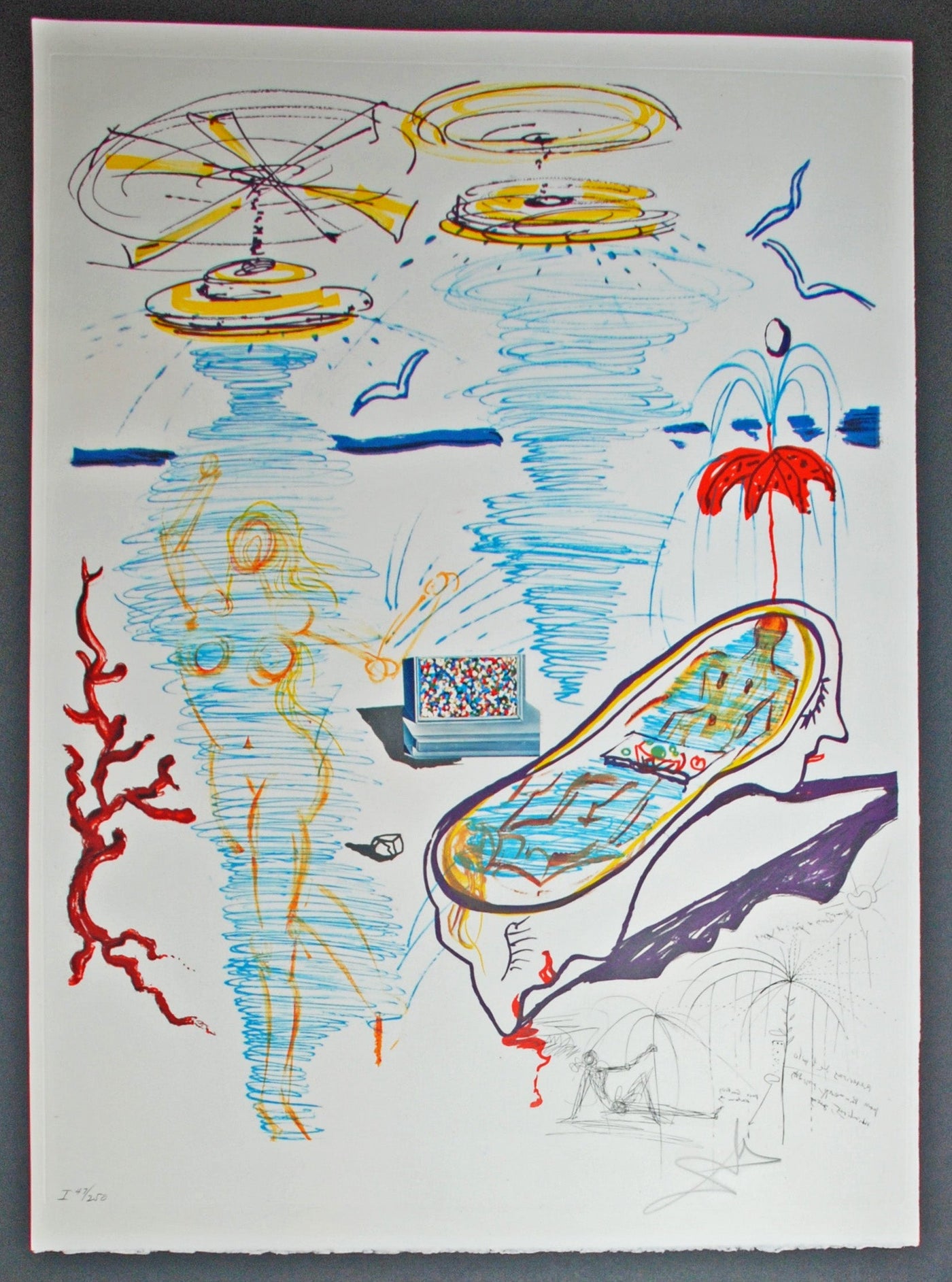 Imaginations and Objects of the Future Liquid Tornado Bath Tub (Field 75-11B) 1975