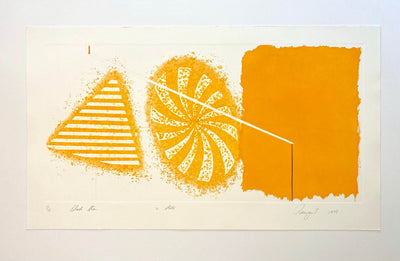 James Rosenquist Black Star (Orange 2nd State) 1978