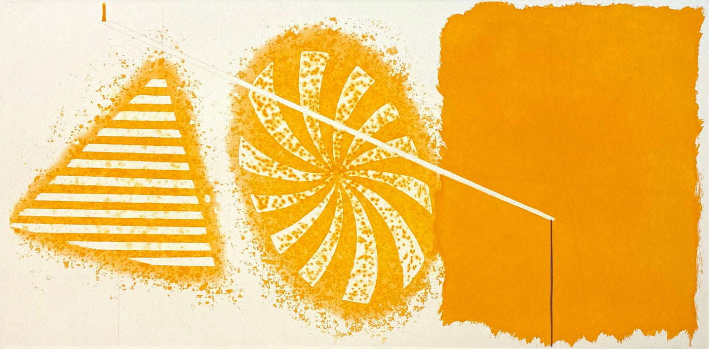 James Rosenquist Black Star (Orange 2nd State) 1978