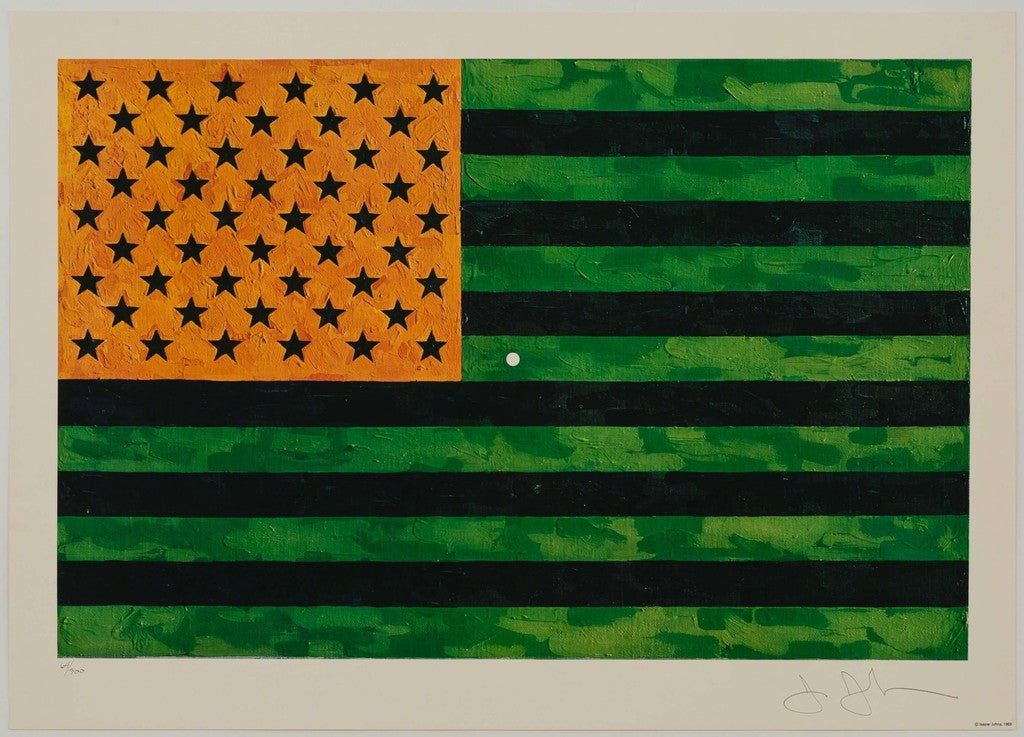 Jasper Johns Flag (Moratorium) 1969