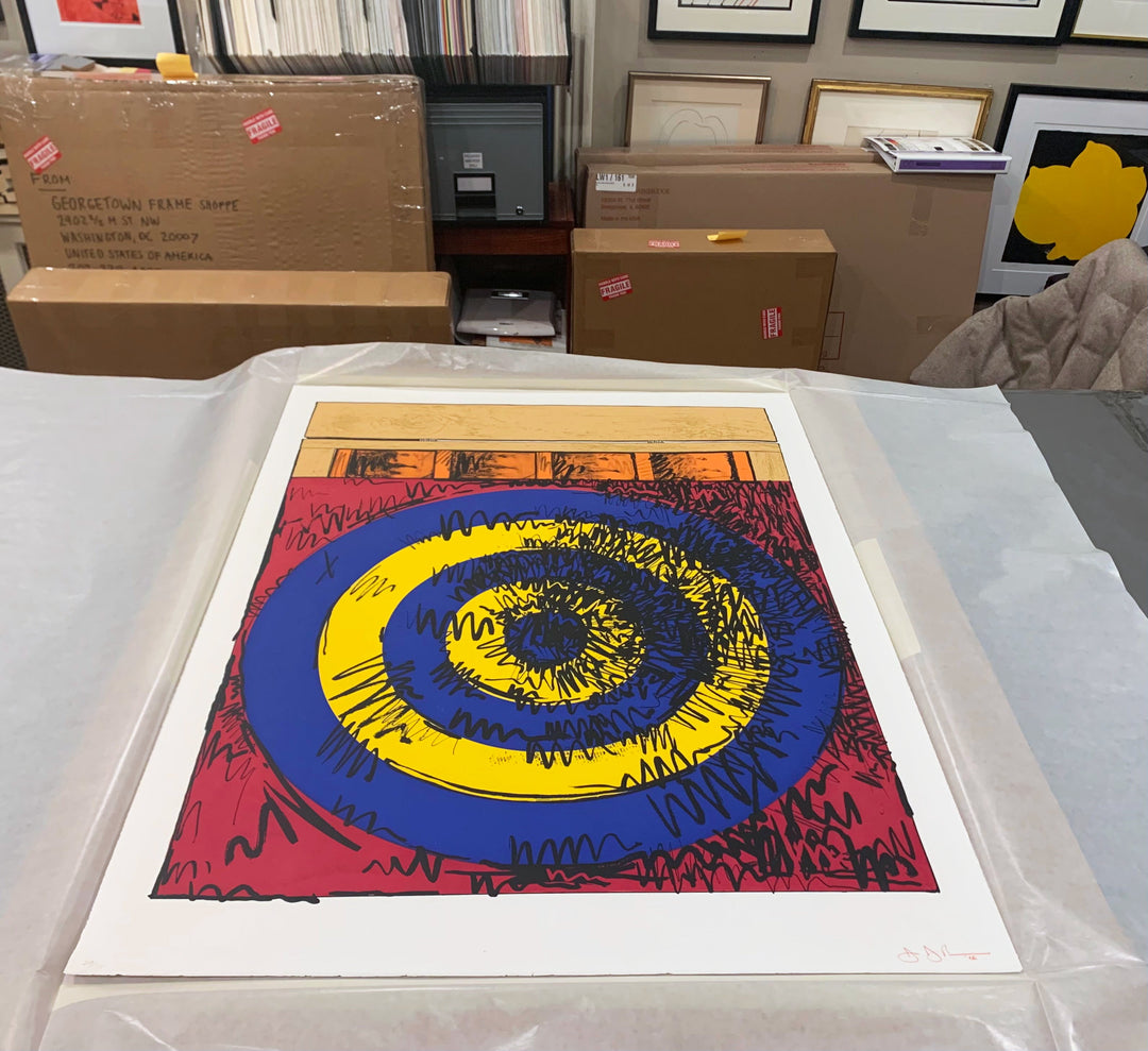 Jasper Johns Target with Four Faces 1968 – Georgetown Frame Shoppe