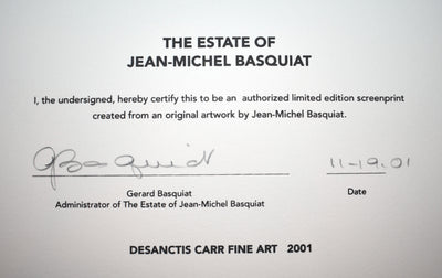 Jean-Michel Basquiat Untitled (Ernok) 2001