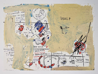 Jean-Michel Basquiat Wolf Sausage 2019