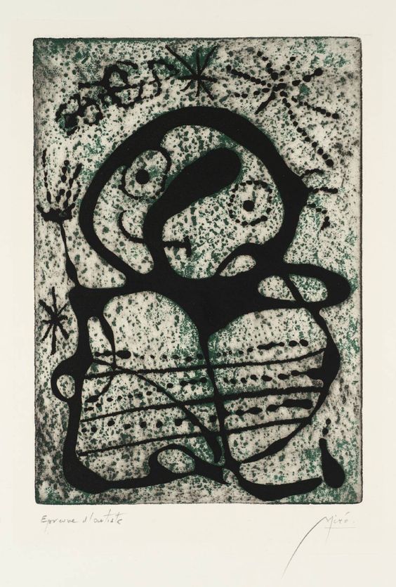 Joan Miro Constellations, Color Etching (Cramer No. 58) 1959