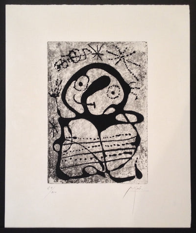 Joan Miro Constellations, Etching (Black State) (Cramer No. 58) 1959