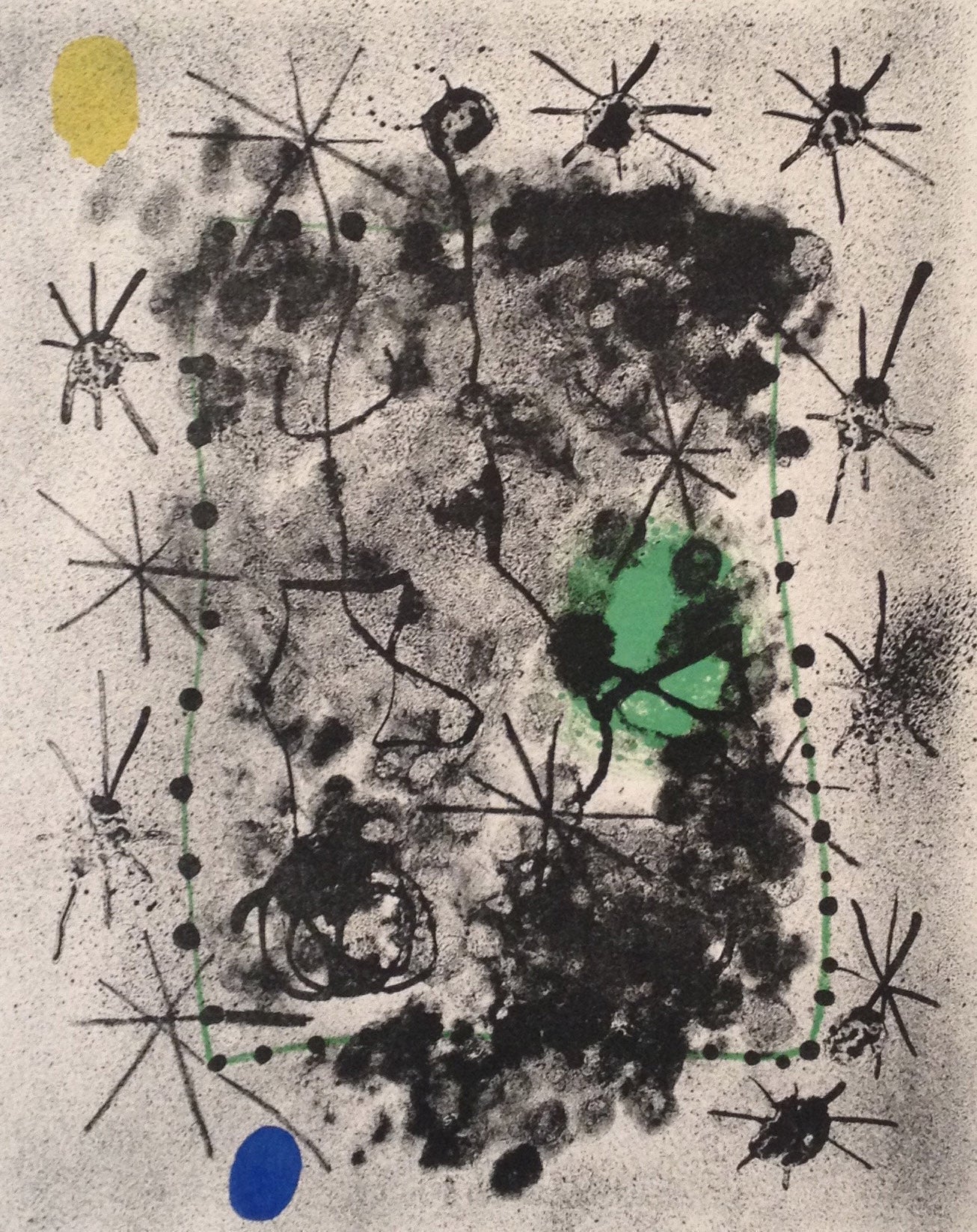Joan Miro Constellations, Lithograph II (Cramer No. 58) 1959