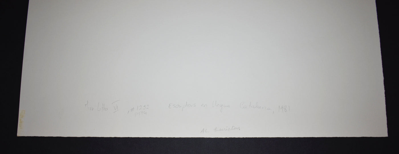 Joan Miro Escriptors en Llengua Catalana (Mourlot 1252) 1981