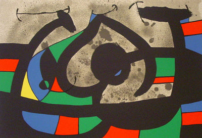 Joan Miro Le Lezard aux Plumes d'Or, Plate XI (Mourlot 815) 1971