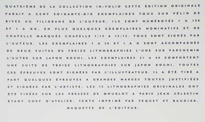 Joan Miro Le Lezard aux Plumes d'Or, Tirage Page (Cramer 148) 1971